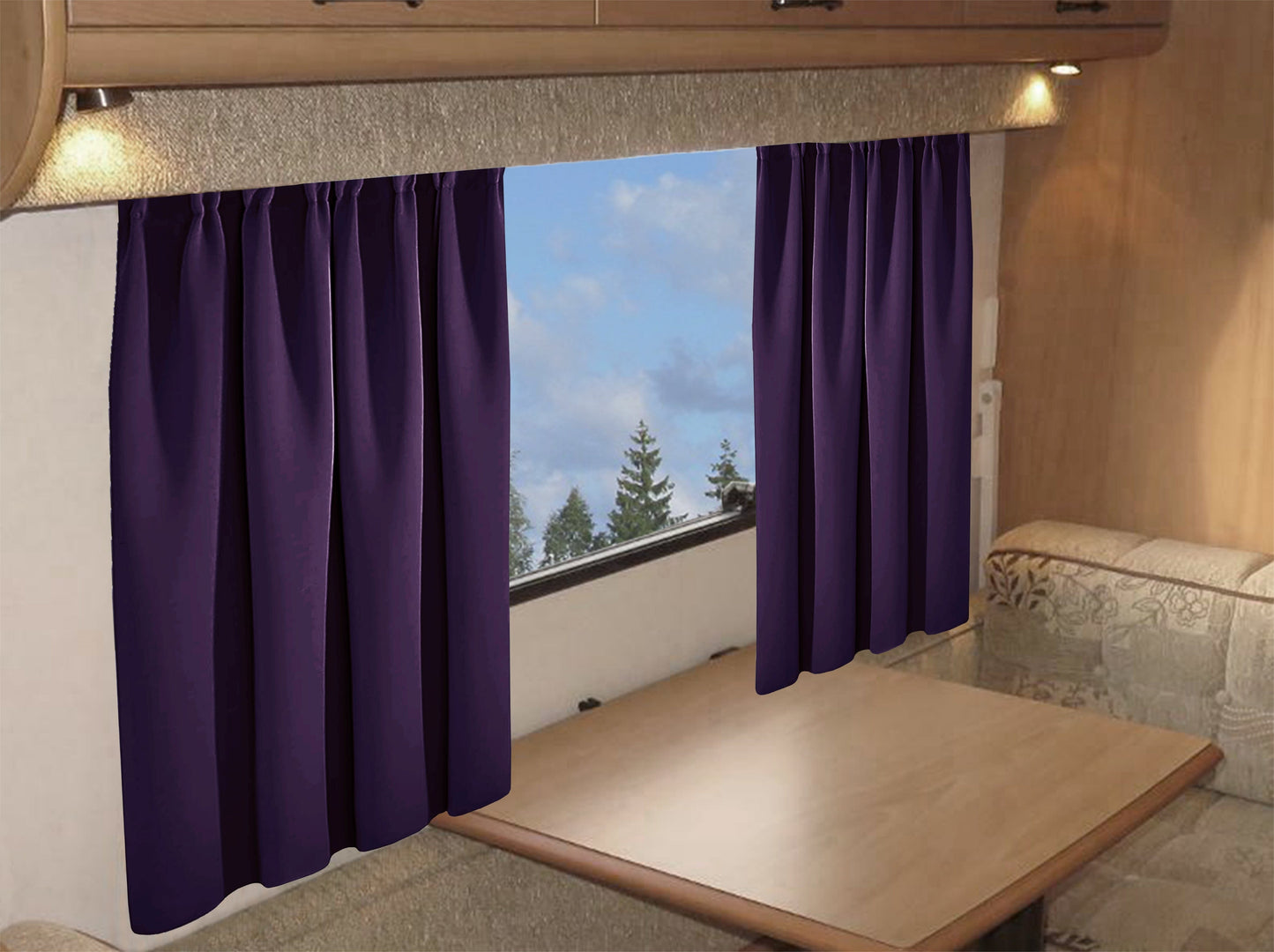 OLIVIA ROCCO Caravan Blackout Curtains 11 Colours Thermal Pencil Pleat Panels Door Panels For Caravans And Campervans All Seasons