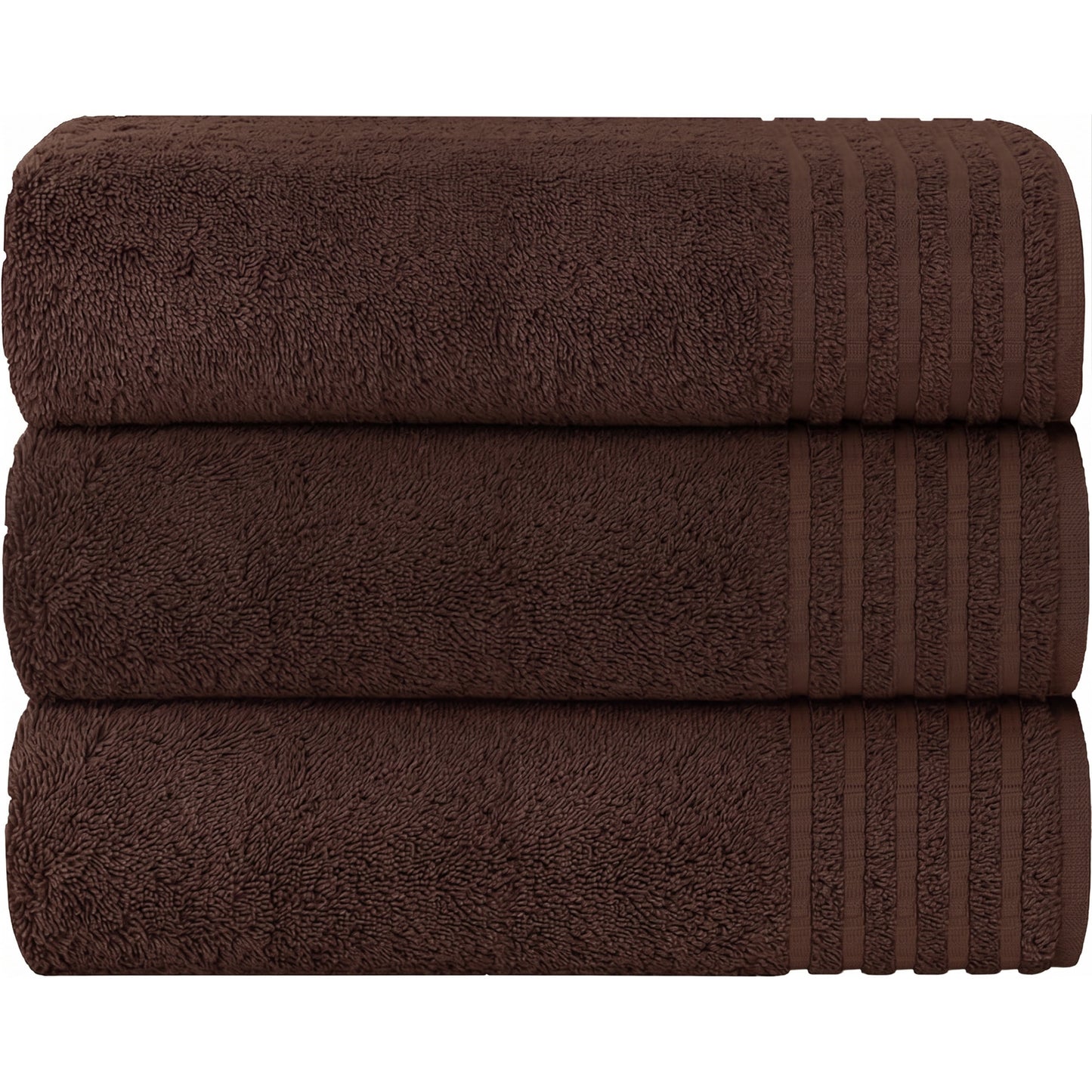 OLIVIA ROCCO Monaco 3 Pack Extra Large Bath Sheets 500GSM 100 Percent Cotton Highly Absorbent Towels For Home Gym Beach Spa Set