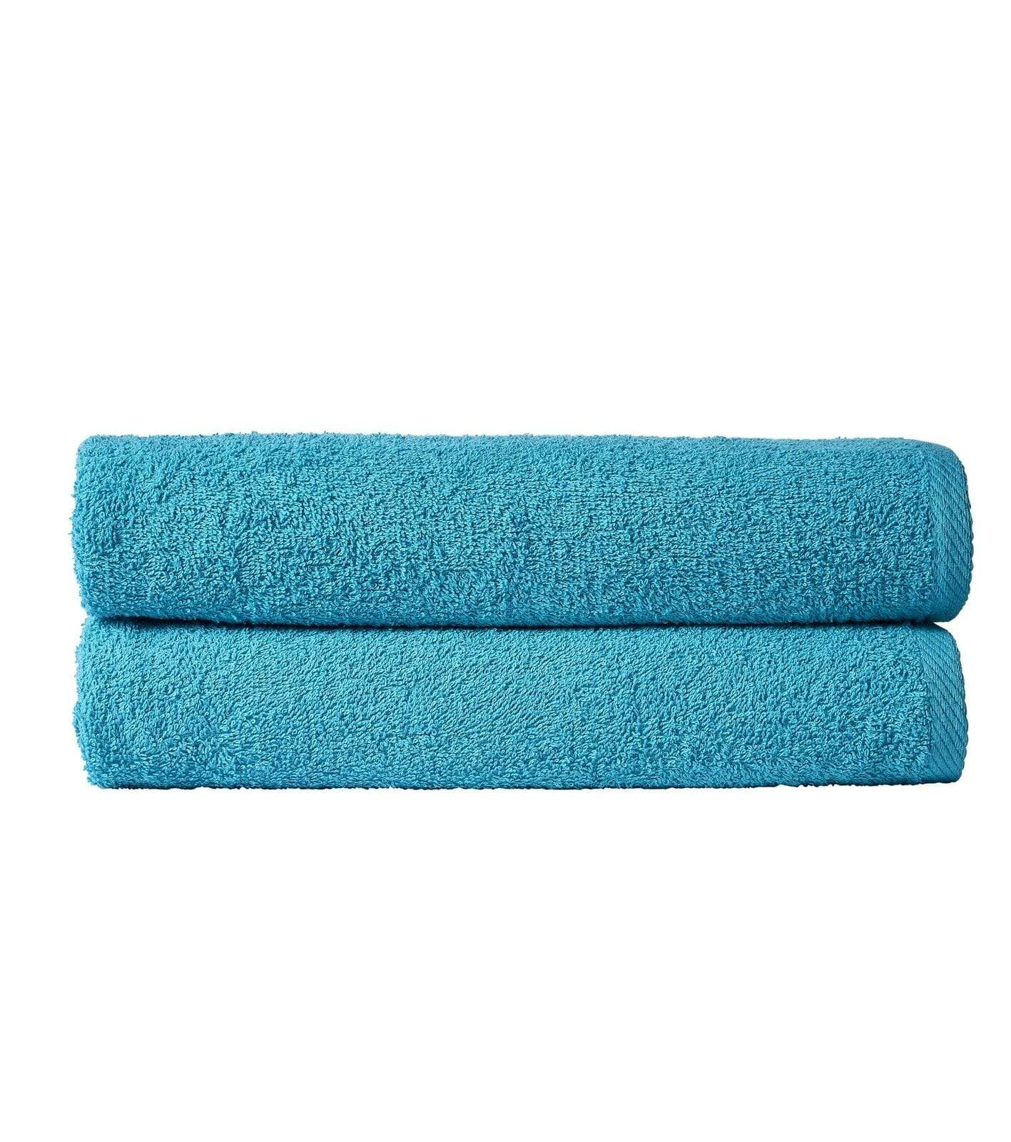 Large Bath Sheets 80x140 cm Pack of 2 Quick Drying Lightweight Easy care