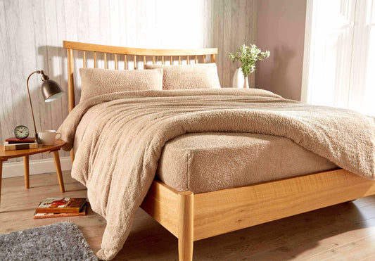 OLIVIA ROCCO Teddy Fleece Extra Deep Fitted Sheet Plush Soft Winter Bedding Snug Elastic Edges Multiple Sizes And Colors