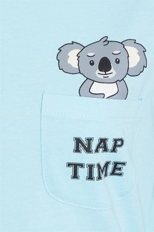 Women's Koala Bear Cotton Pyjama Set 100 Percent Cotton Elasticated Waistband