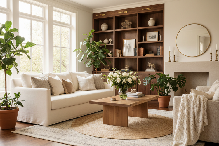 A beautiful living room scene