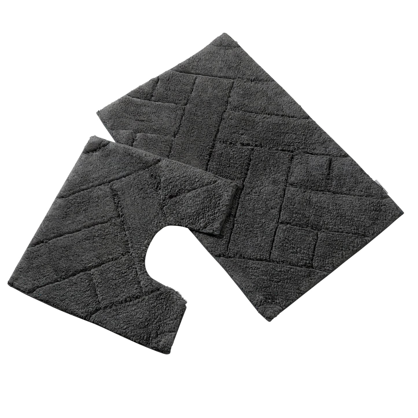 OLIVIA ROCCO Bali Bath Mat And Pedestal Set Luxurious Super Absorbent Easy Care Extra Soft Cotton Mats In Multiple Colours