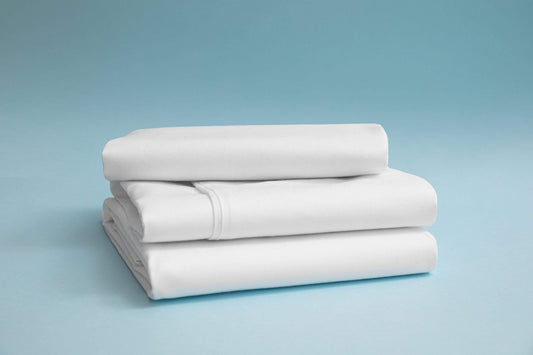 OLIVIA ROCCO Basics Fitted Pleated Valance Sheet Indus Valley Cotton Blend OEKO-TEX Certified Multiple Sizes And Colours
