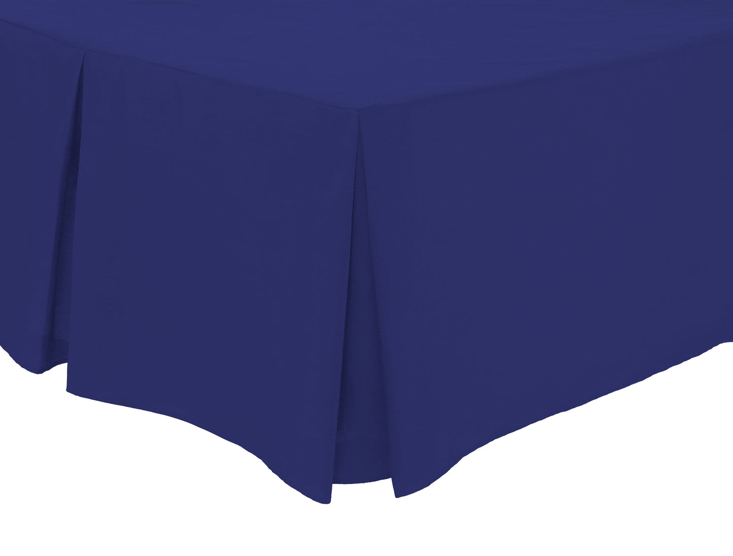 OLIVIA ROCCO Basics Fitted Pleated Valance Sheet Indus Valley Cotton Blend OEKO-TEX Certified Multiple Sizes And Colours