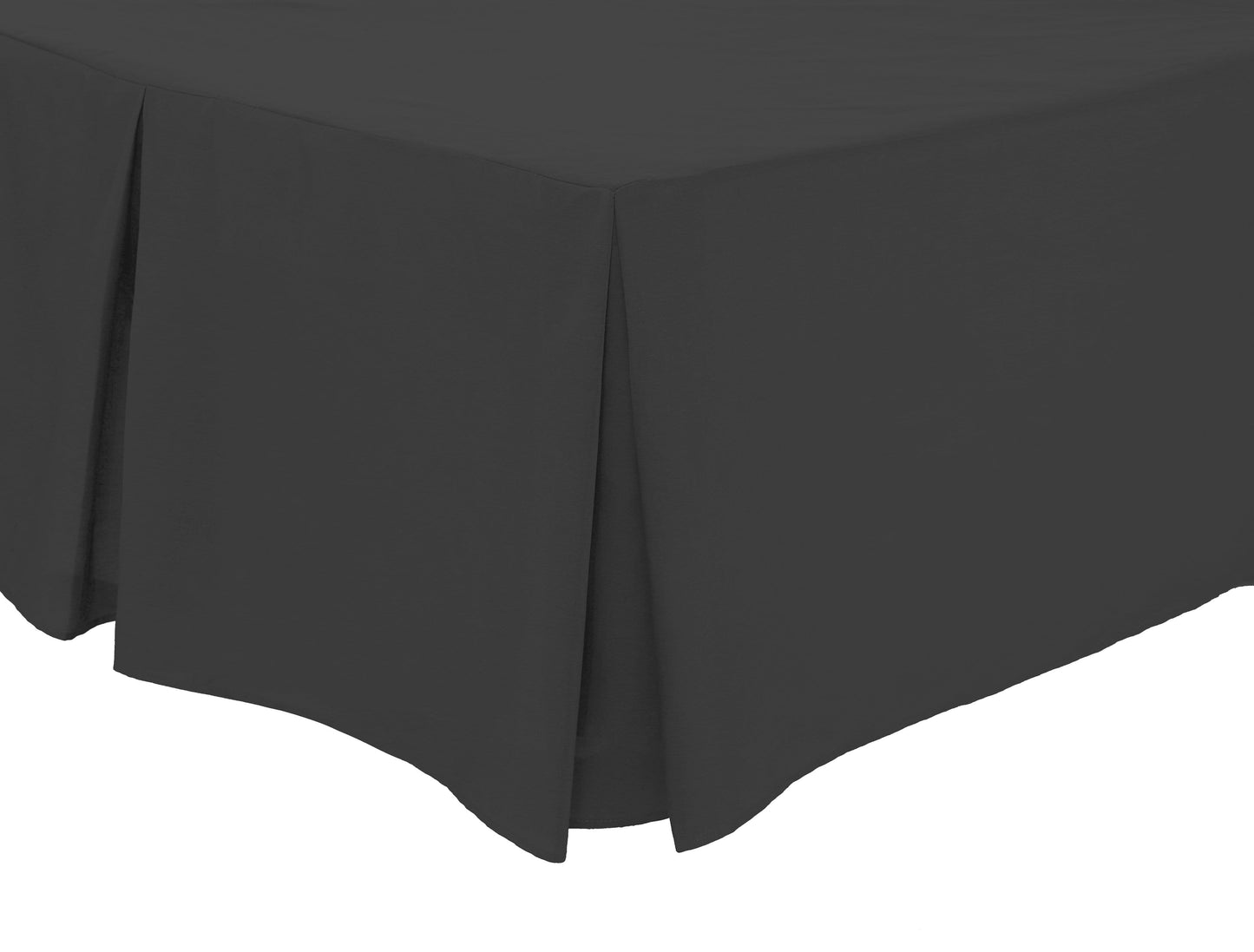 OLIVIA ROCCO Basics Fitted Pleated Valance Sheet Indus Valley Cotton Blend OEKO-TEX Certified Multiple Sizes And Colours