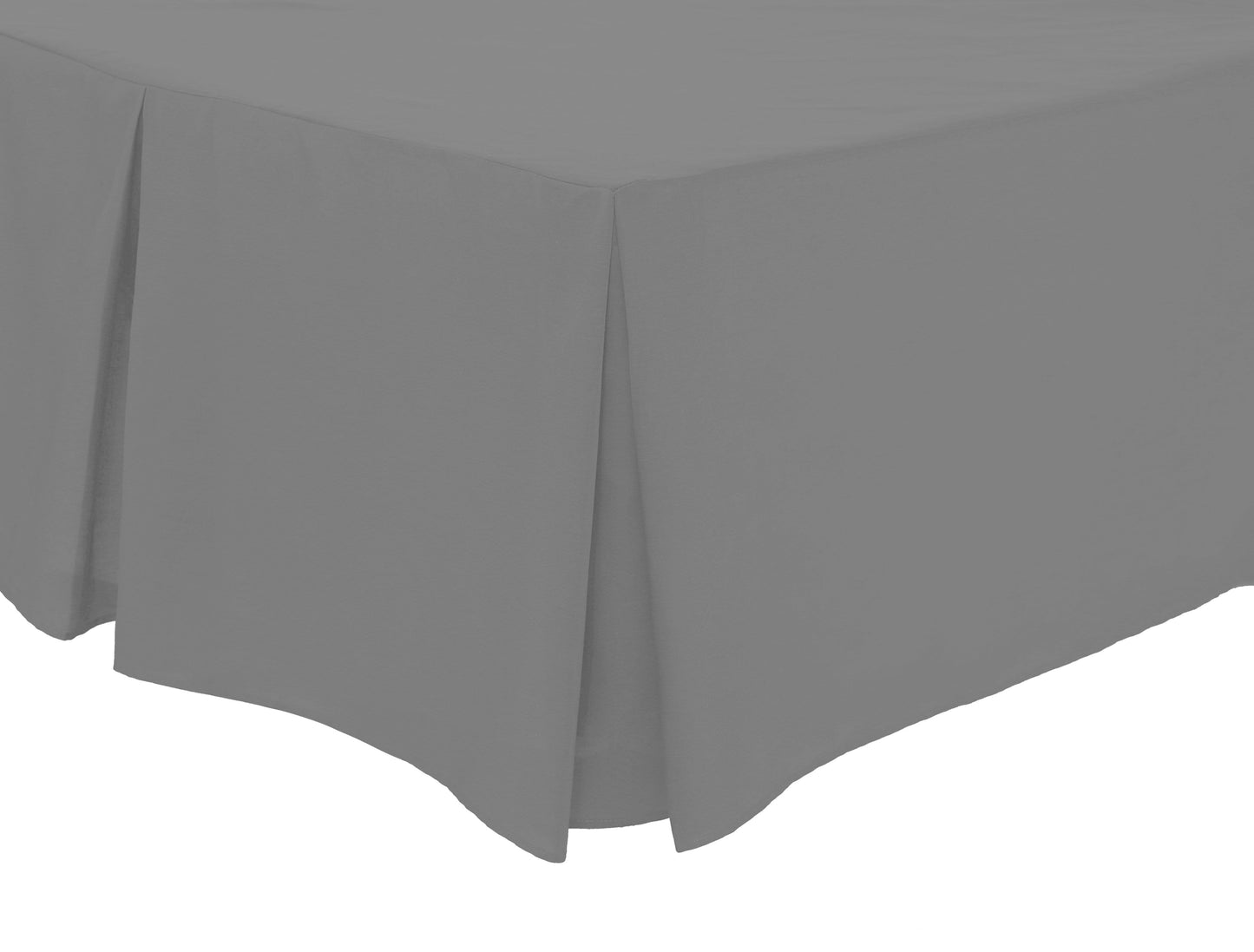 OLIVIA ROCCO Basics Fitted Pleated Valance Sheet Indus Valley Cotton Blend OEKO-TEX Certified Multiple Sizes And Colours