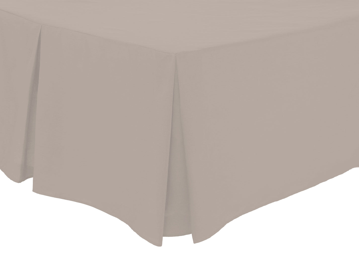 OLIVIA ROCCO Basics Fitted Pleated Valance Sheet Indus Valley Cotton Blend OEKO-TEX Certified Multiple Sizes And Colours
