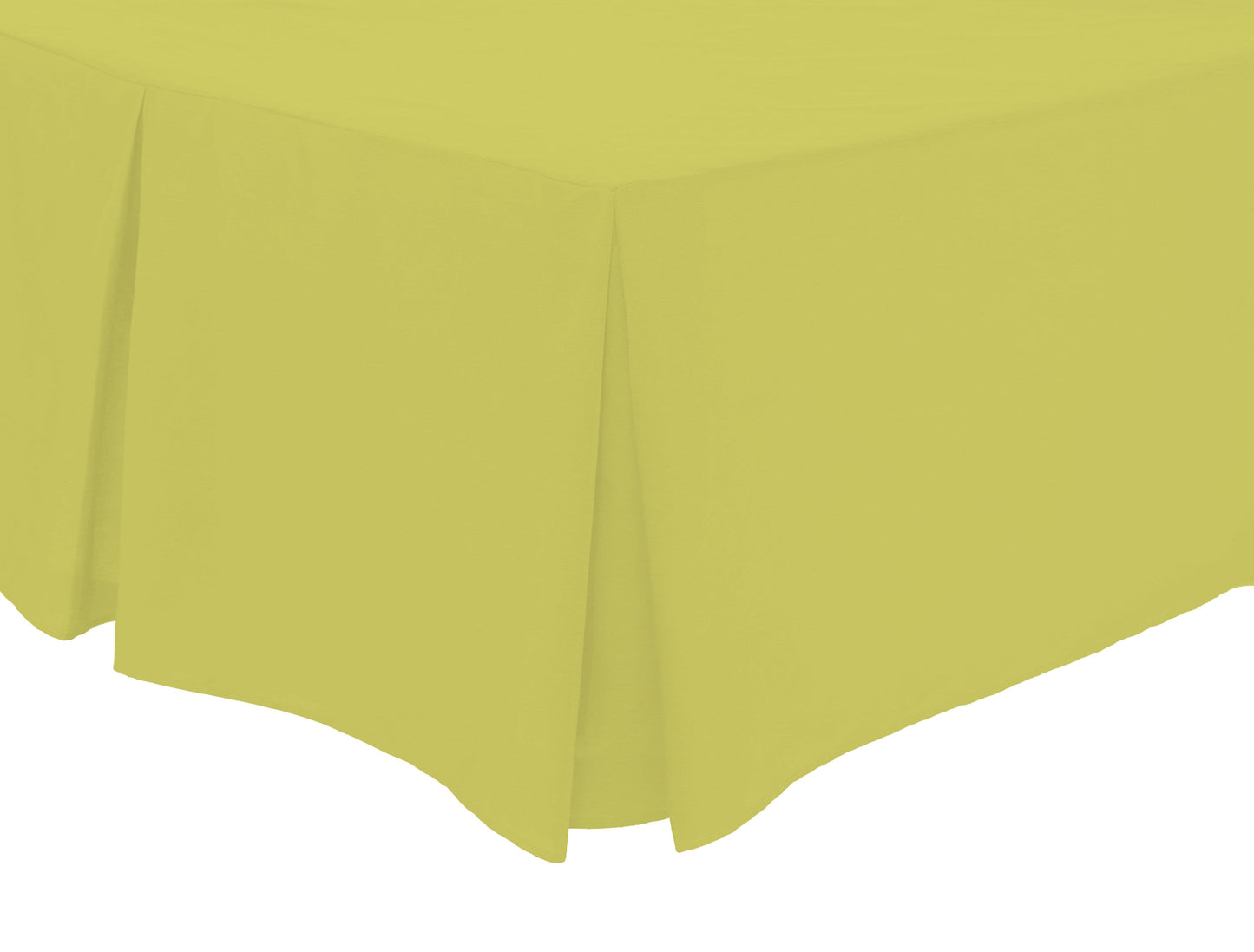 OLIVIA ROCCO Basics Fitted Pleated Valance Sheet Indus Valley Cotton Blend OEKO-TEX Certified Multiple Sizes And Colours
