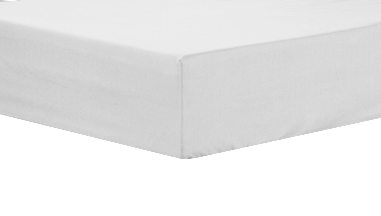 OLIVIA ROCCO Basics Fitted Sheet Indus Valley Cotton Linen Elasticated For Perfect Fit OEKO TEX Certified Multiple Sizes And Colours