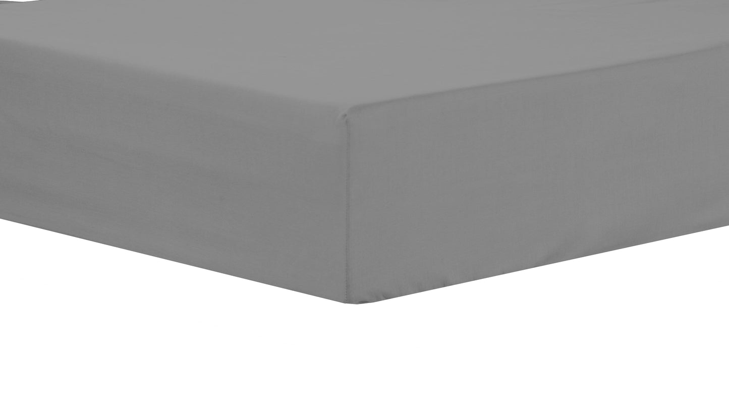 OLIVIA ROCCO Basics Fitted Sheet Indus Valley Cotton Linen Elasticated For Perfect Fit OEKO TEX Certified Multiple Sizes And Colours