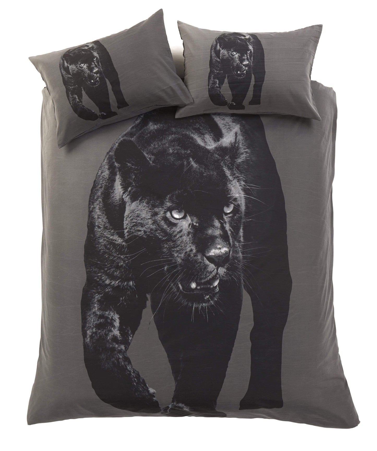 OLIVIA ROCCO Black Panther 3D Photo Panel Duvet Set Cotton Rich Soft Durable OEKO TEX Certified King Double Single Sizes