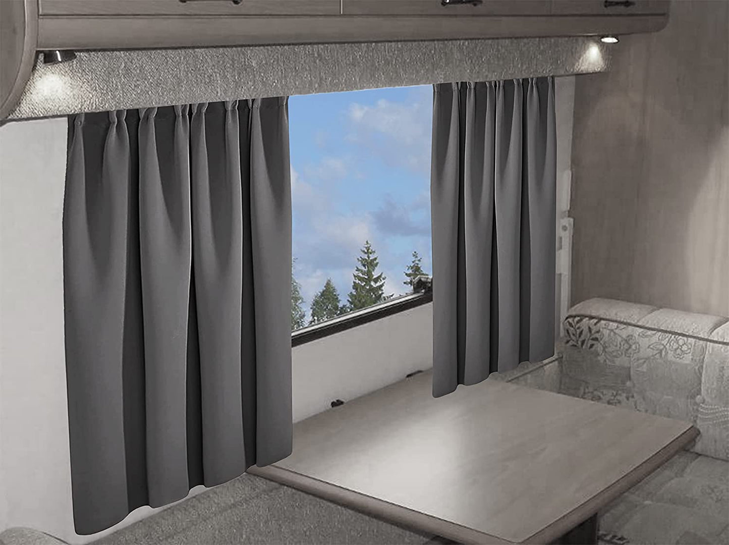 OLIVIA ROCCO Caravan Blackout Curtains 11 Colours Thermal Pencil Pleat Panels Door Panels For Caravans And Campervans All Seasons