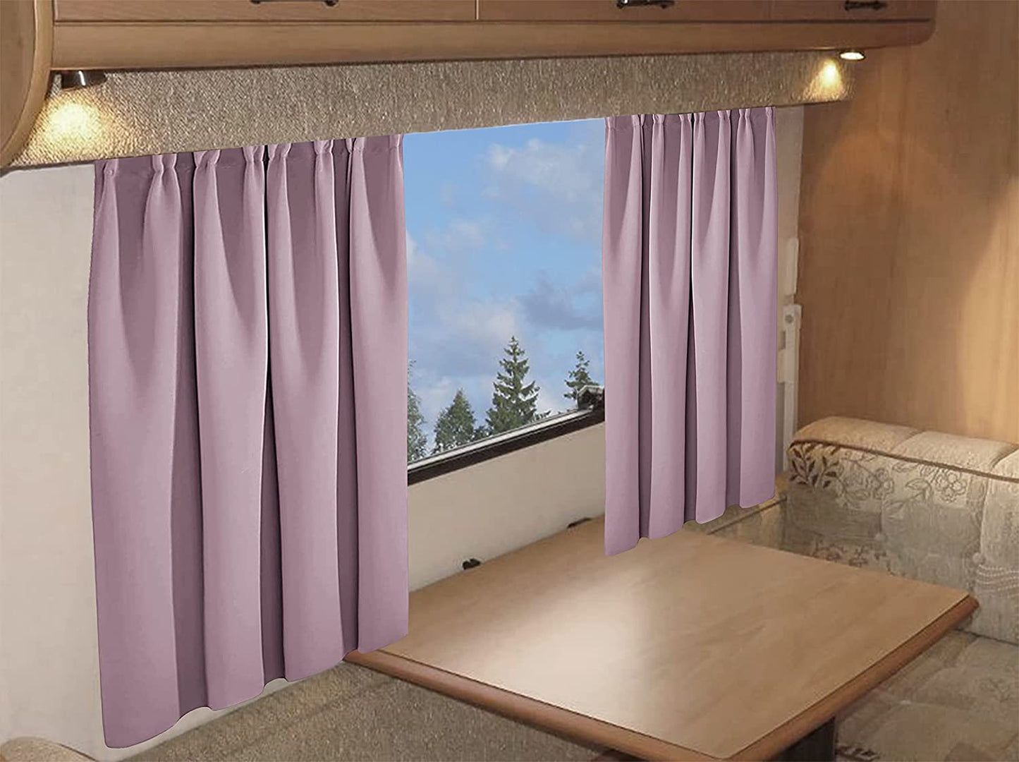 OLIVIA ROCCO Caravan Blackout Curtains 11 Colours Thermal Pencil Pleat Panels Door Panels For Caravans And Campervans All Seasons
