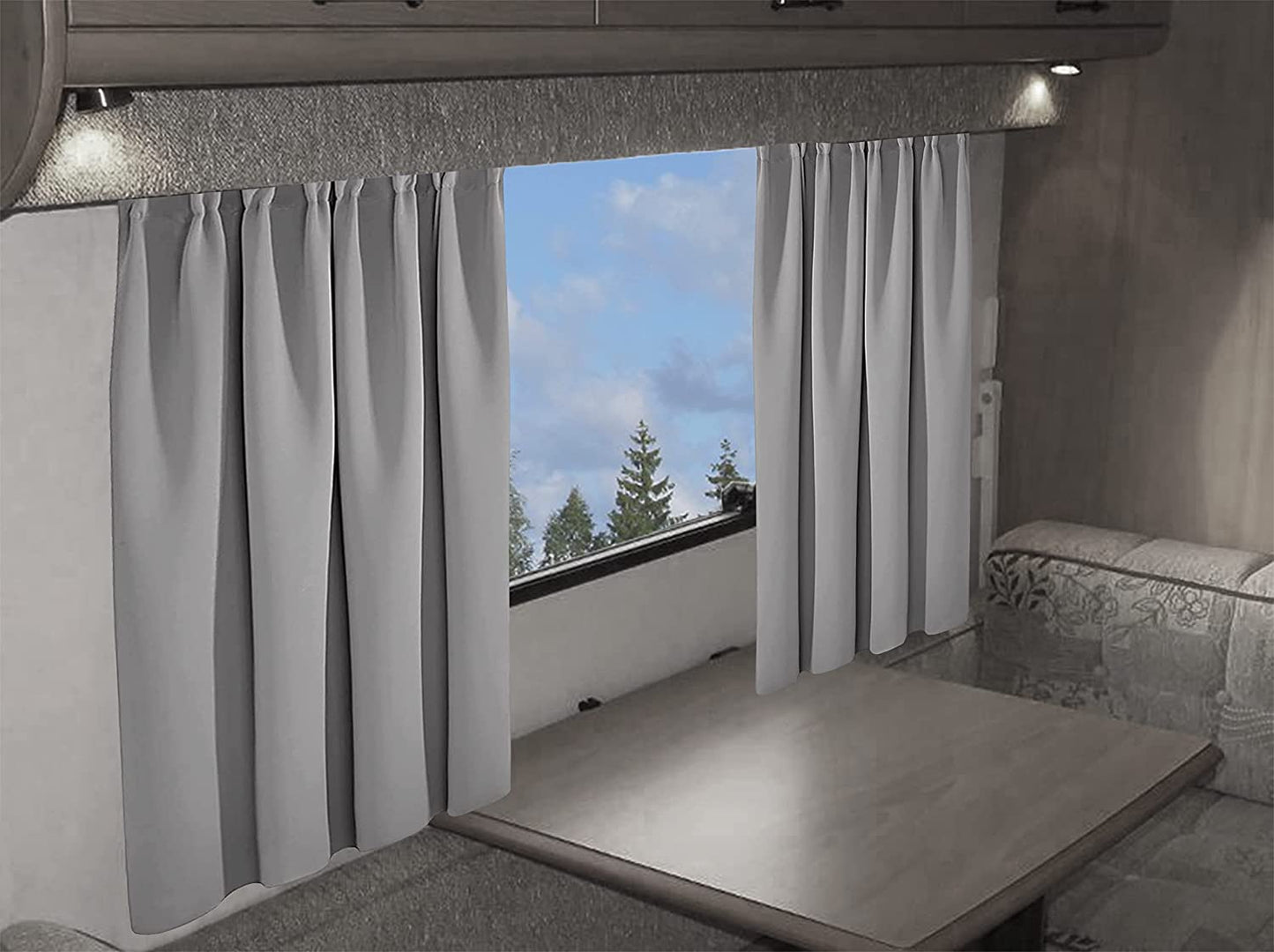 OLIVIA ROCCO Caravan Blackout Curtains 11 Colours Thermal Pencil Pleat Panels Door Panels For Caravans And Campervans All Seasons