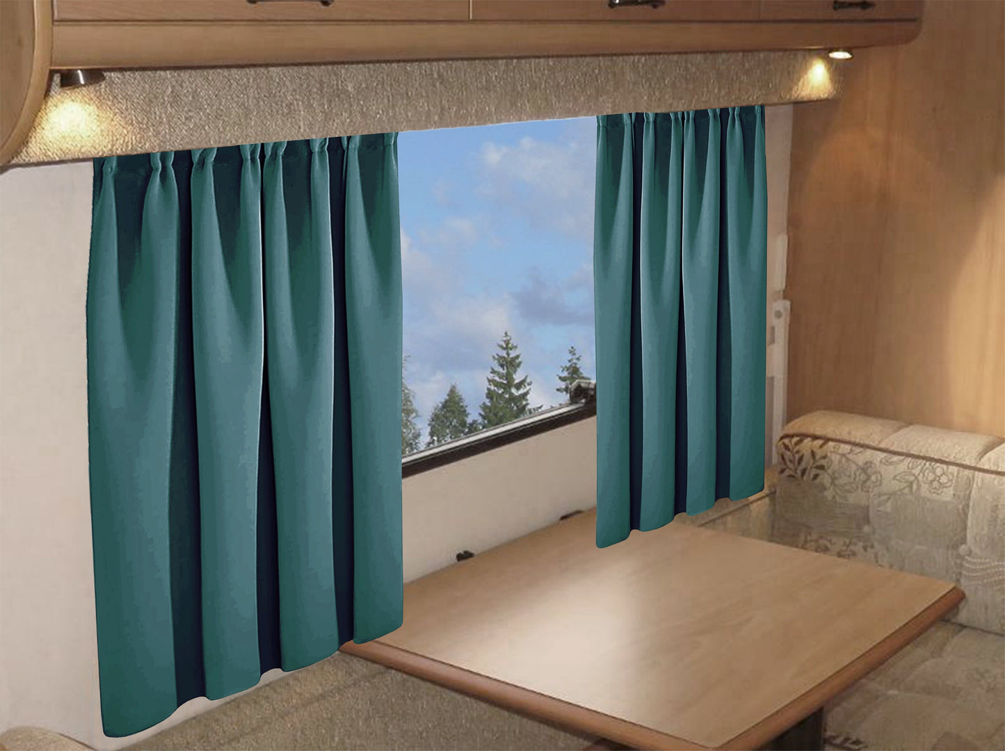 OLIVIA ROCCO Caravan Blackout Curtains 11 Colours Thermal Pencil Pleat Panels Door Panels For Caravans And Campervans All Seasons