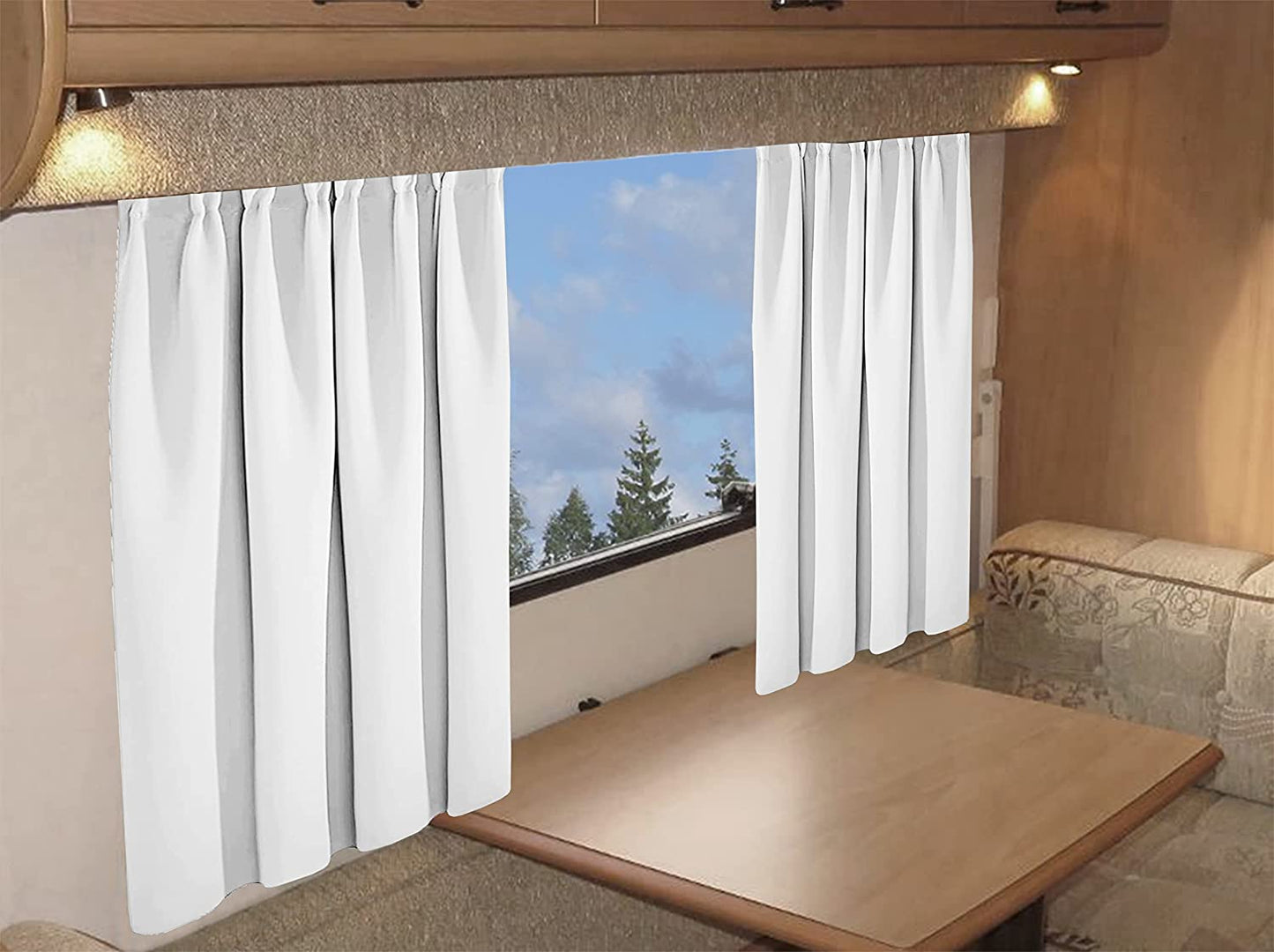 OLIVIA ROCCO Caravan Blackout Curtains 11 Colours Thermal Pencil Pleat Panels Door Panels For Caravans And Campervans All Seasons