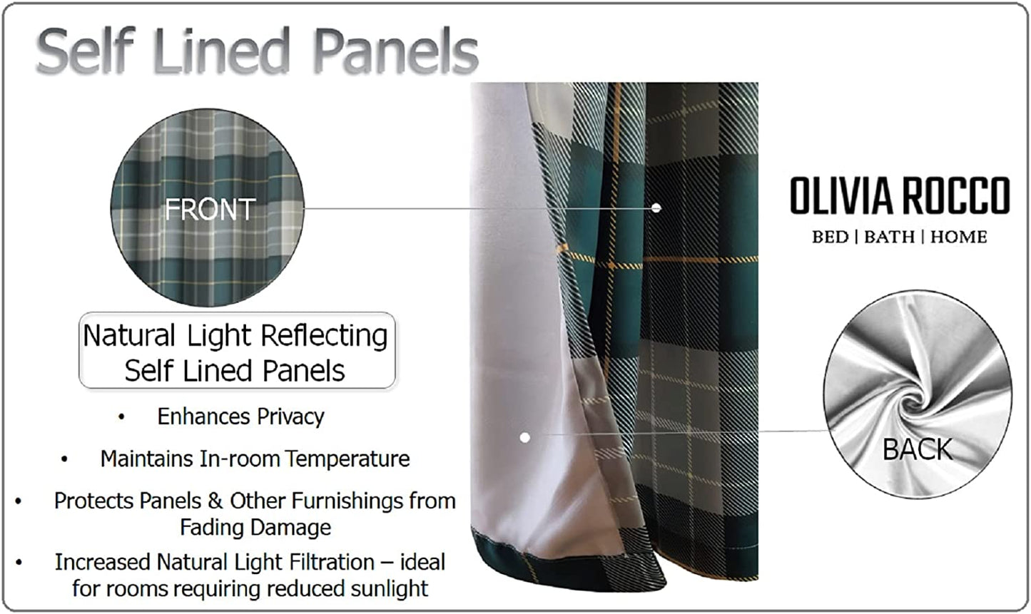 OLIVIA ROCCO Blackout Thermal Curtains Check Marble Design Energy Saving Light Blocking Panels Multiple Sizes And Colours