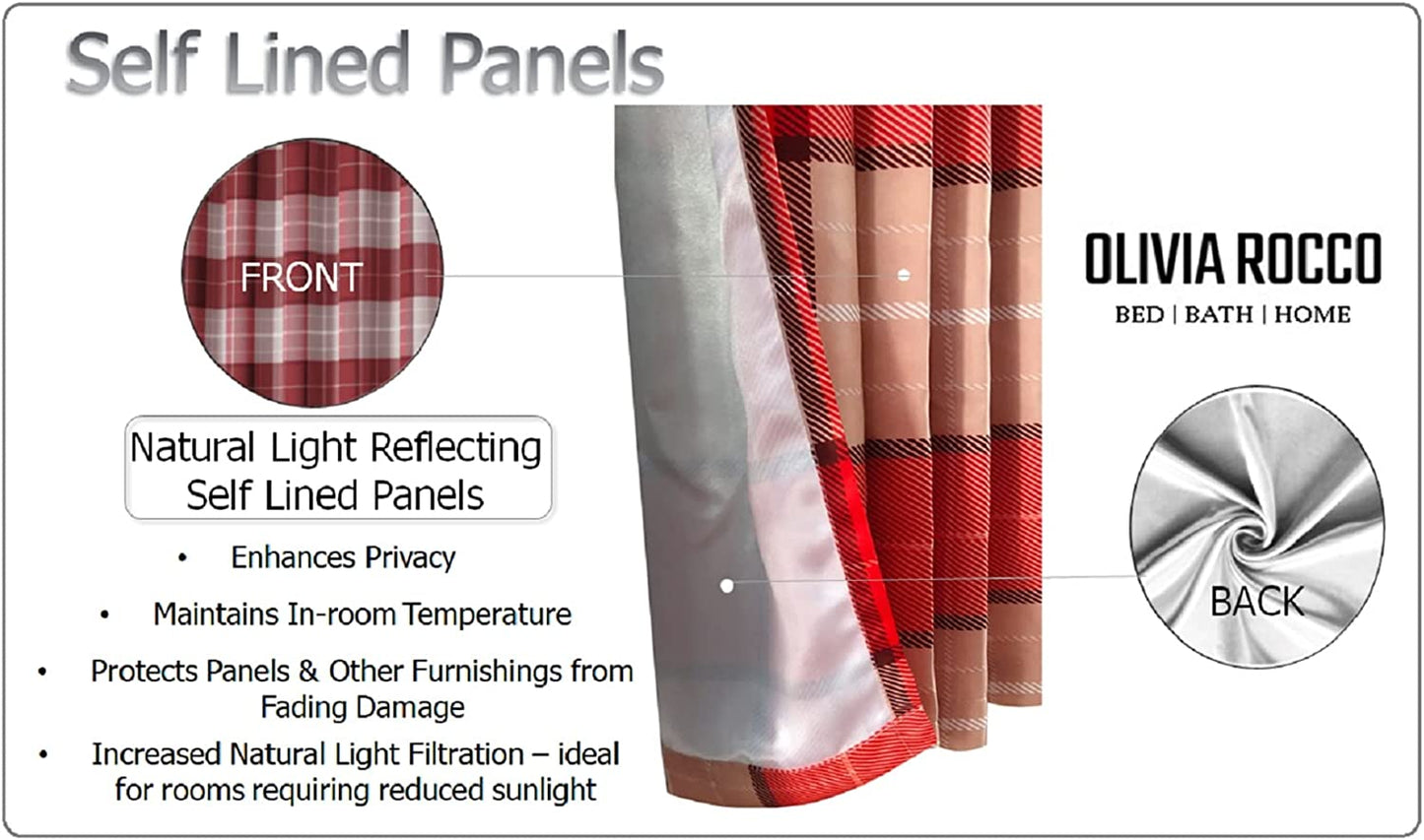 OLIVIA ROCCO Blackout Thermal Curtains Check Marble Design Energy Saving Light Blocking Panels Multiple Sizes And Colours