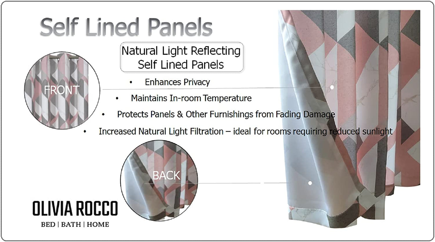 OLIVIA ROCCO Blackout Thermal Curtains Check Marble Design Energy Saving Light Blocking Panels Multiple Sizes And Colours