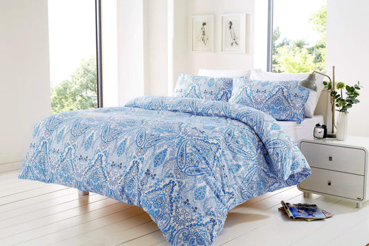 OLIVIA ROCCO Duvet Set Bohemian Bali Cotton Rich OEKO-TEX Certified And Vibrant Colours For Double And King Sizes Machine Washable