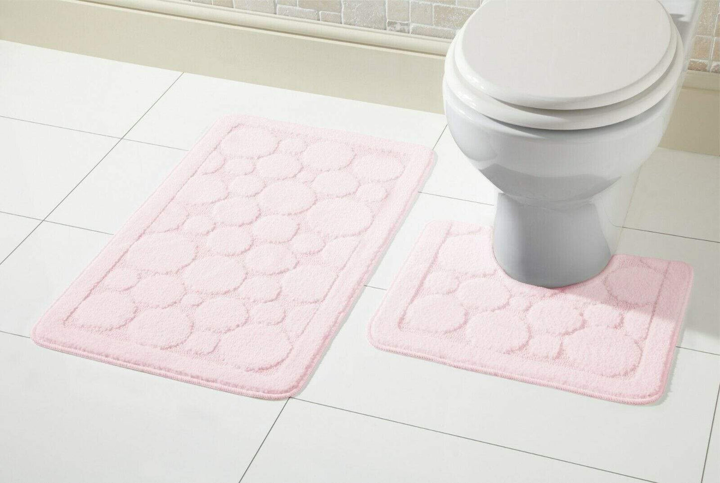 OLIVIA ROCCO Cali Bath Mat Set Ultra Soft Non Slip Ultra Absorbent Machine Washable In Multiple Colours And Sizes For Bathroom Safety And Comfort