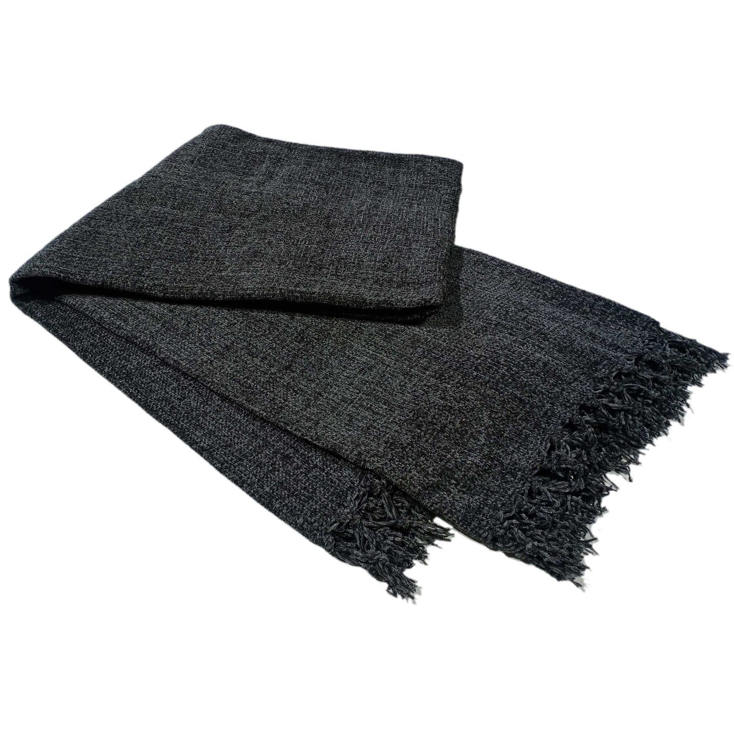 OLIVIA ROCCO Chenille Tassel Throw Blanket for Couch Sofa Chair Bed All-Season Soft Luxury Home Decor and Cozy Comfort Everyday