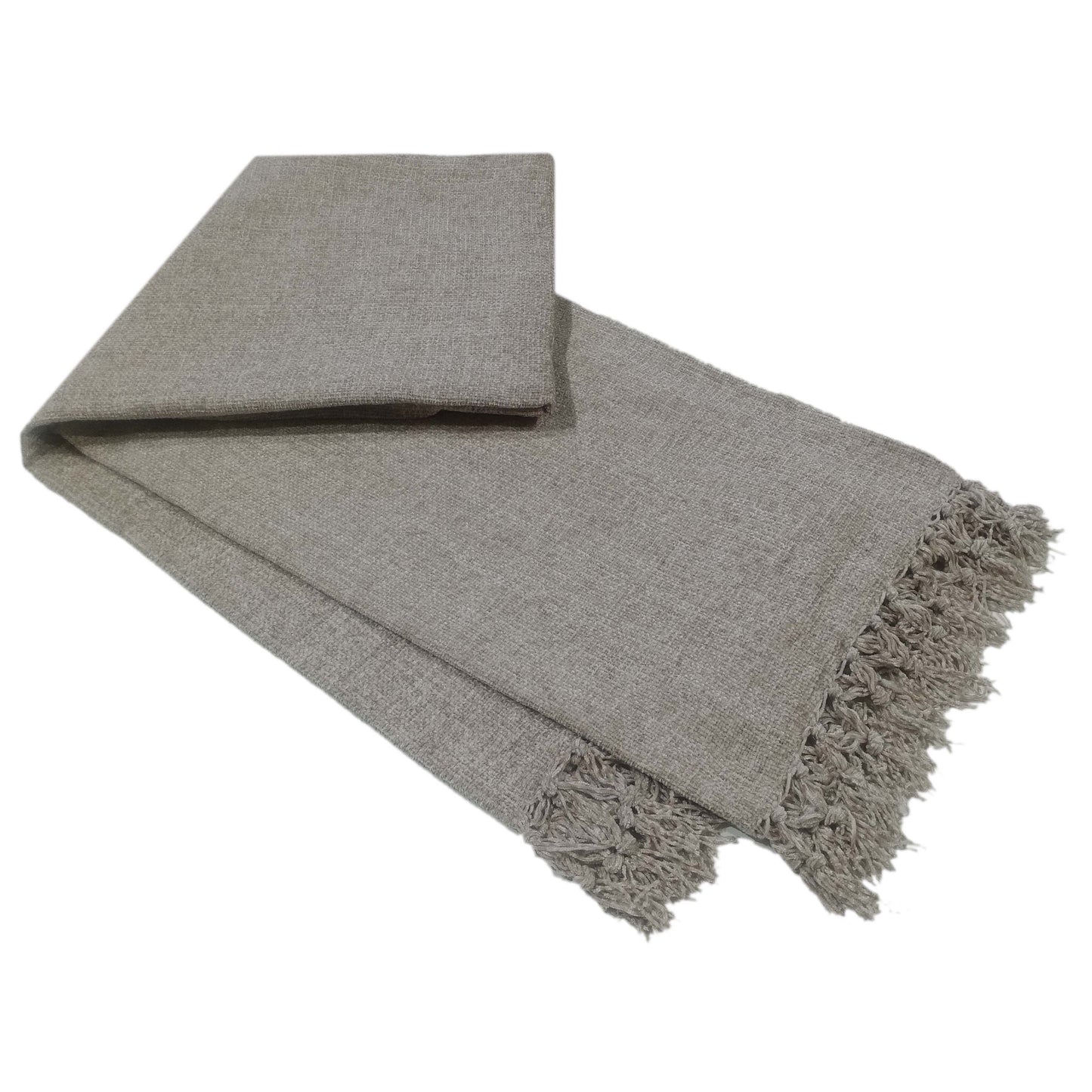 OLIVIA ROCCO Chenille Tassel Throw Blanket for Couch Sofa Chair Bed All-Season Soft Luxury Home Decor and Cozy Comfort Everyday