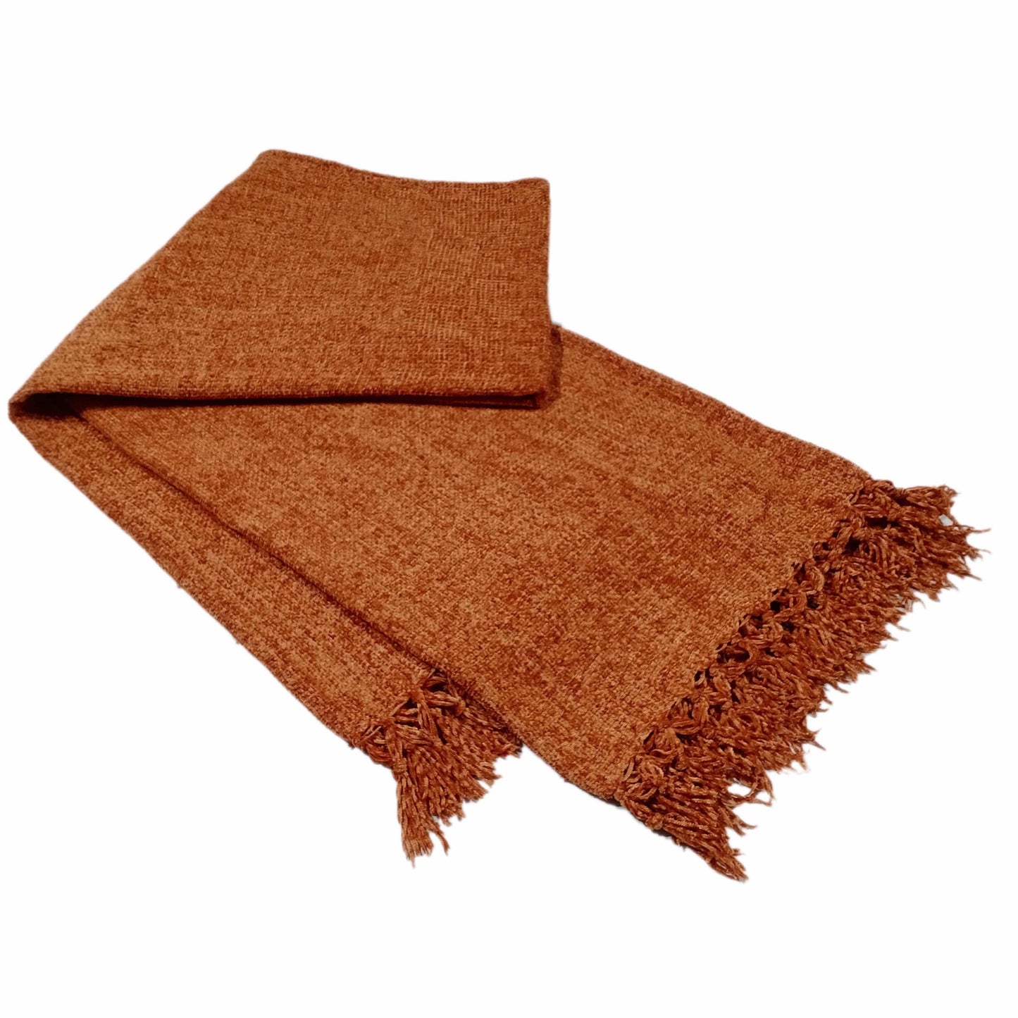 OLIVIA ROCCO Chenille Tassel Throw Blanket for Couch Sofa Chair Bed All-Season Soft Luxury Home Decor and Cozy Comfort Everyday
