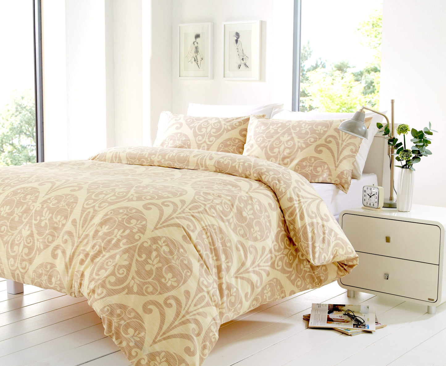 Chloe Cotton-Blend Duvet Set Bedding For Superior Comfort