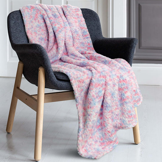 OLIVIA ROCCO Rainbow Teddy Fleece Throw For Kids 130 X 180 Cm Large Soft Blanket For Beds Sofas And Kids Rooms Decor Cozy Warmth For Cuddles