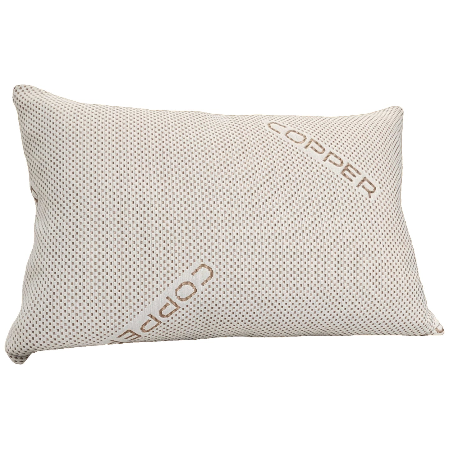 OLIVIA ROCCO Copper Infused Memory Foam Pillow For Skin Health Hypoallergenic Premium Fibre Filling Luxury Comfort With Copper Fabric Cover