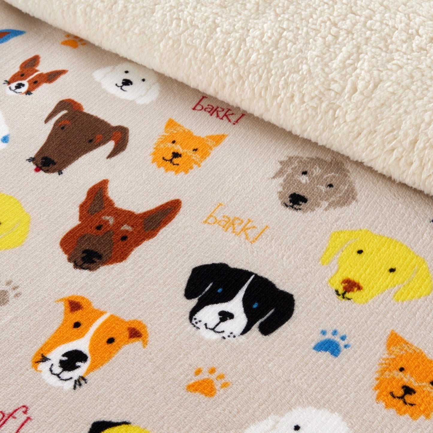 OLIVIA ROCCO Dogs Teddy Duvet Set Faux Fur Bedding With Reversible Sherpa Fleece Single Double King Sizes Winter Ready For Cold Nights