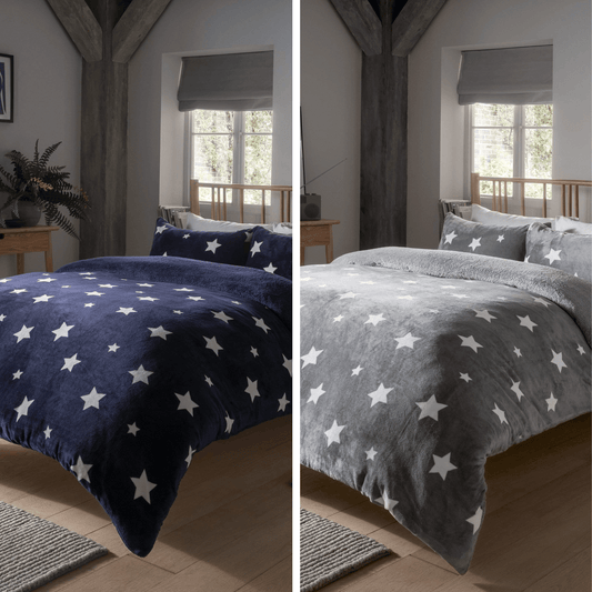 OLIVIA ROCCO Reversible Teddy Duvet Cover Set Super Soft Faux Fur Bedding For Winter Nights Single Double King Luxurious Cozy Huggable Plush Bedding