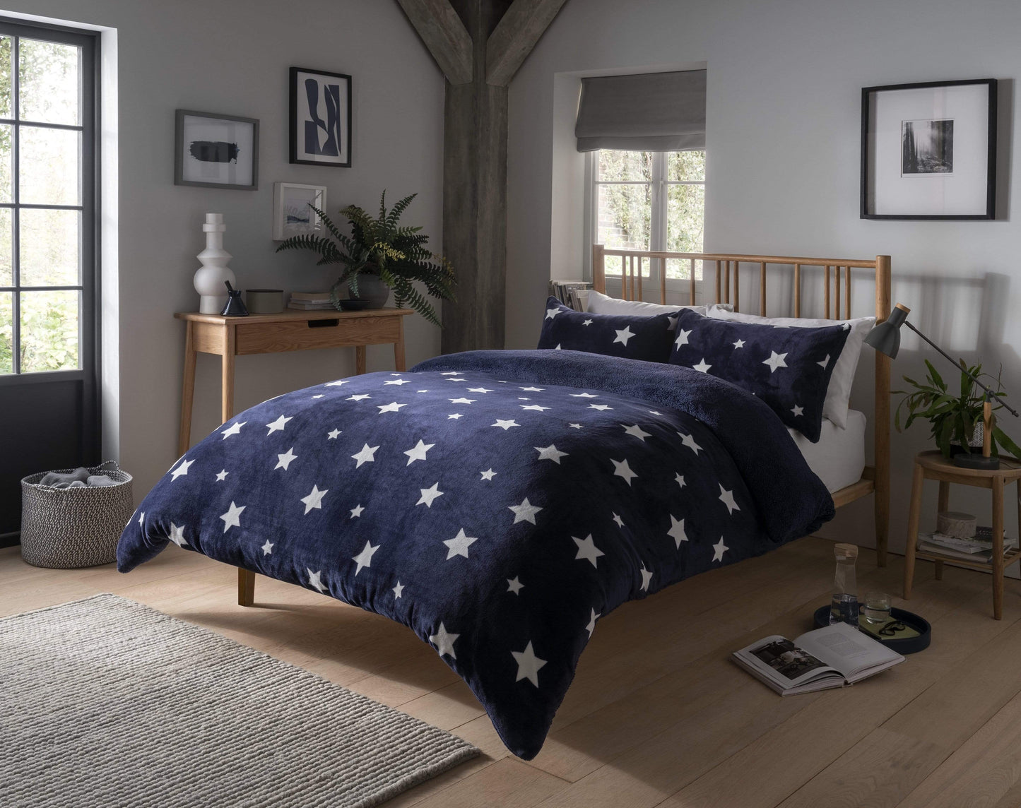 OLIVIA ROCCO Reversible Teddy Duvet Cover Set Super Soft Faux Fur Bedding For Winter Nights Single Double King Luxurious Cozy Huggable Plush Bedding