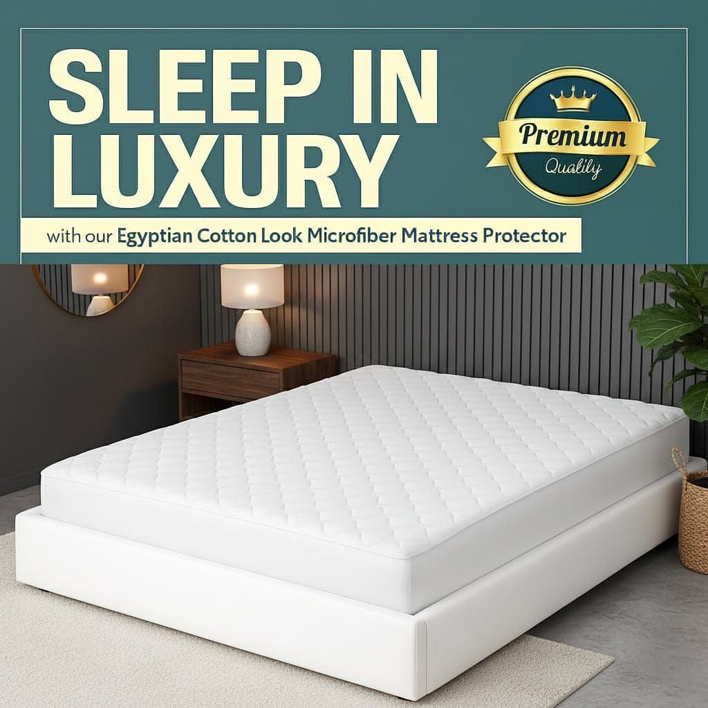 Egyptian Cotton Quilted Waterproof Mattress Protector