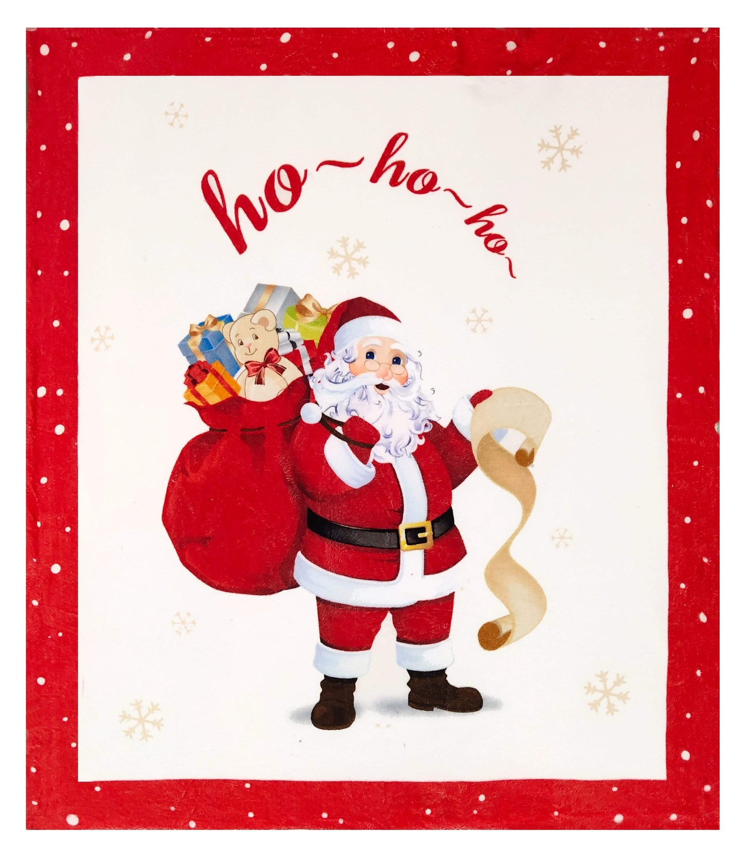 OLIVIA ROCCO Father Christmas Teddy Fleece Duvet Set Reversible Faux Fur Luxurious Winter Bedding In Multiple Sizes Soft Cozy Variants