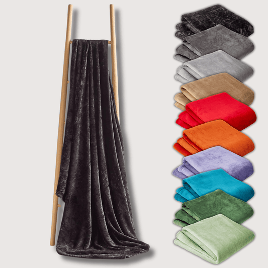 OLIVIA ROCCO Flannel Ultra Soft Fleece Throw Blanket Lightweight All Season For Bed Sofa Couch Multiple Sizes And Colors
