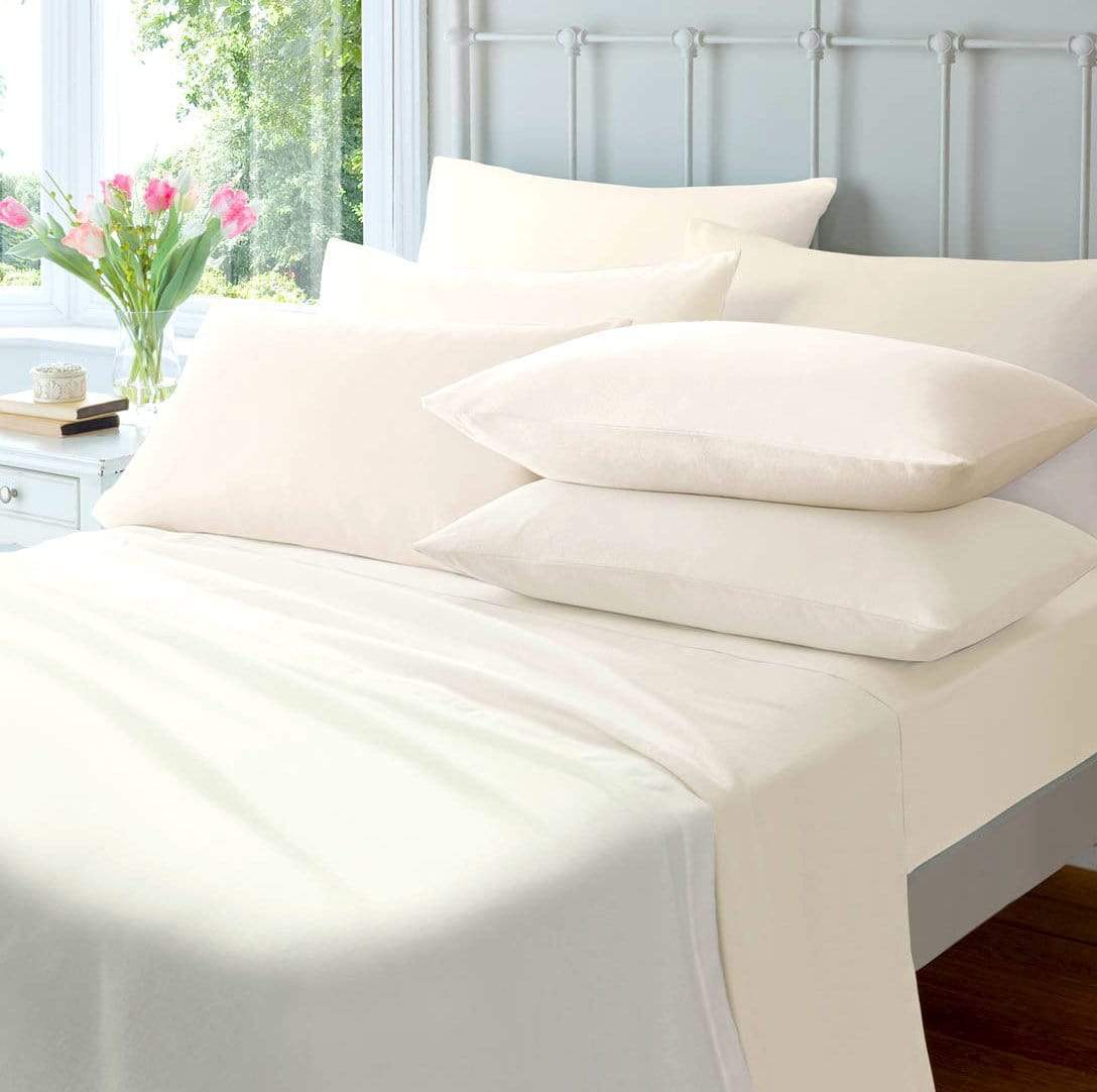 OLIVIA ROCCO Flannelette Duvet Set Brushed Cotton Super Soft Warm Luxuriously Cozy For Single Double King Super King All Season Comfort