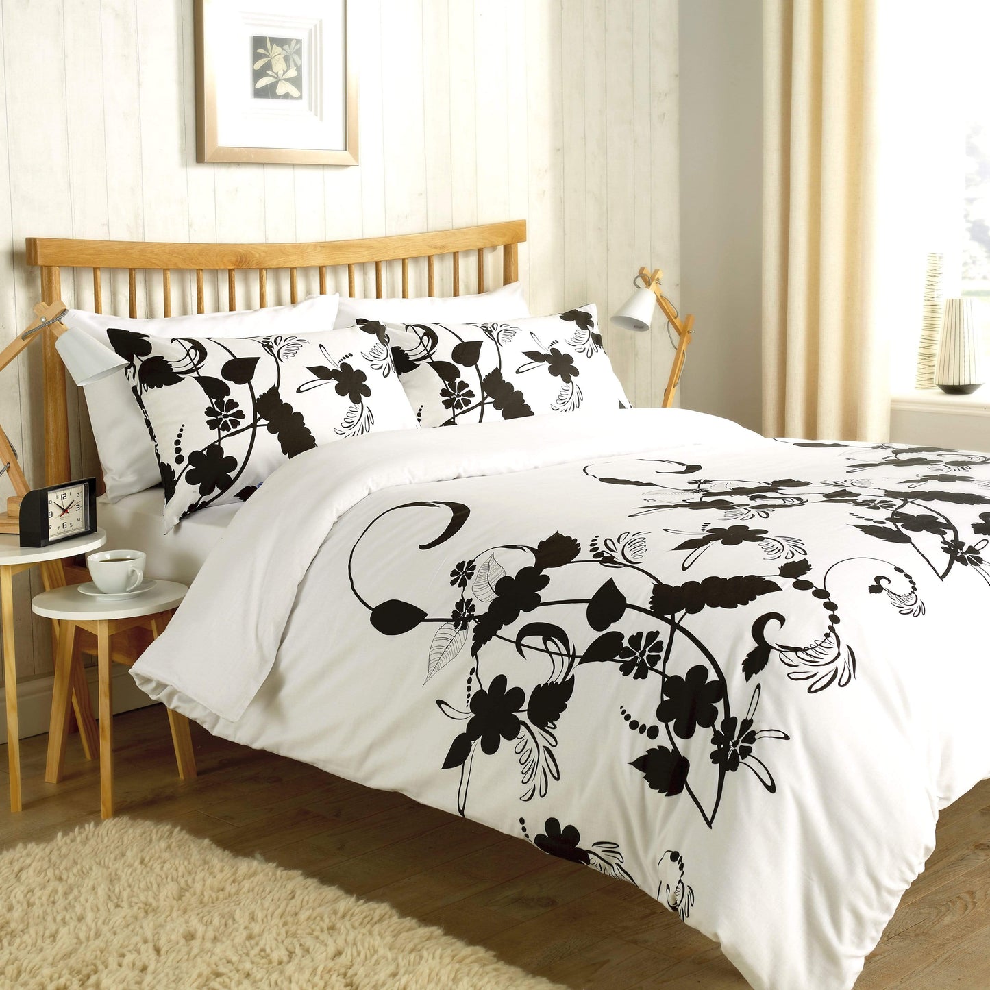 Floral Trail Duvet Set Cotton Rich Bedding With Botanical Design