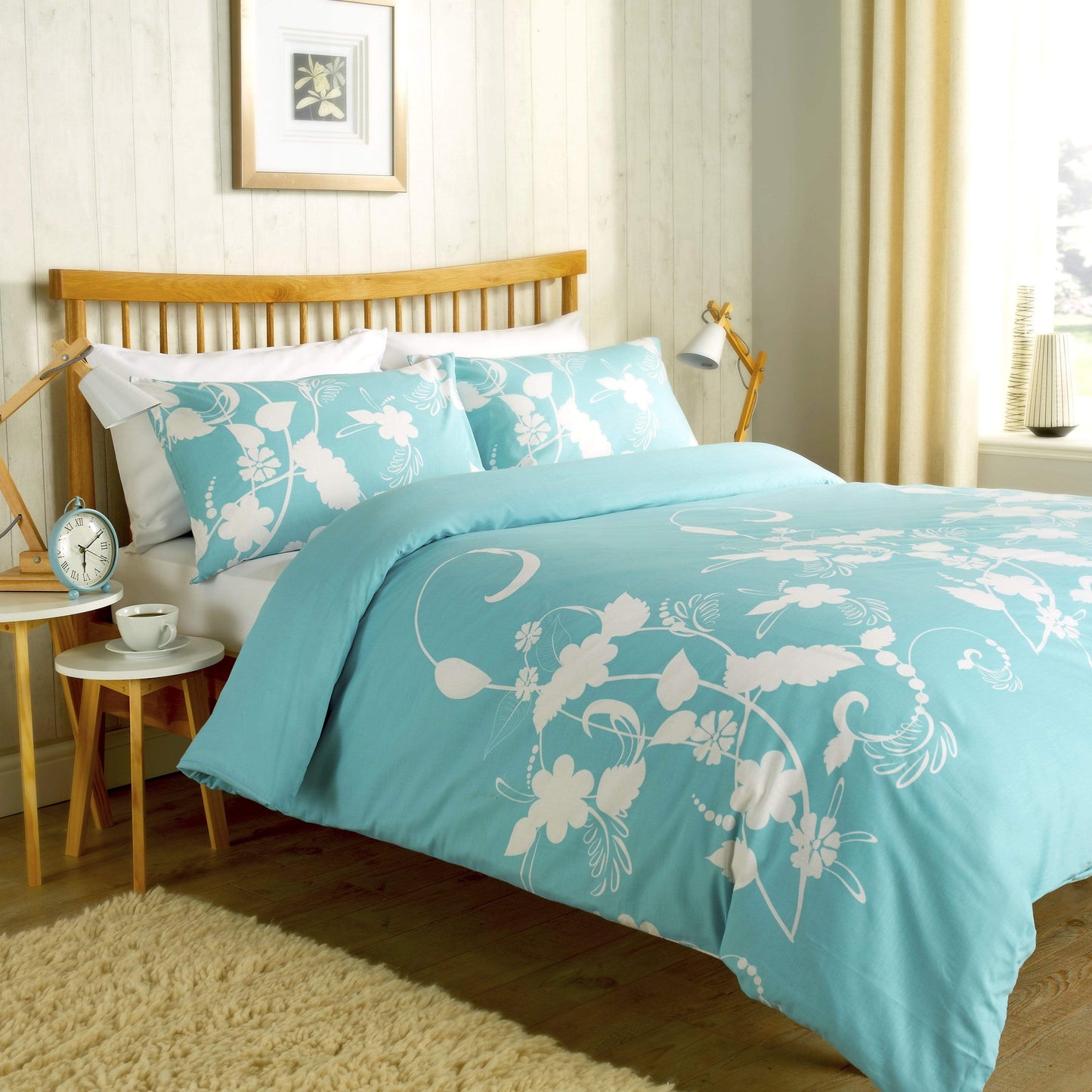 Floral Trail Duvet Set Cotton Rich Bedding With Botanical Design