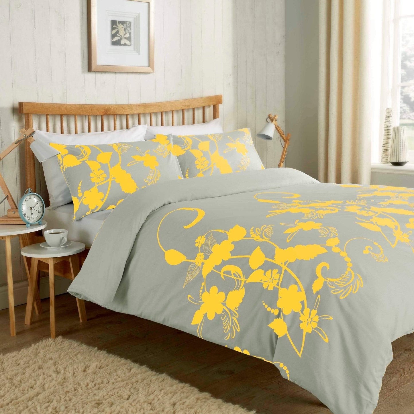Floral Trail Duvet Set Cotton Rich Bedding With Botanical Design