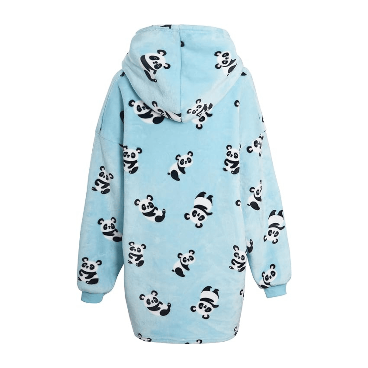 OLIVIA ROCCO Giant Oversized Panda Hooded Blanket Plush Fleece With Reversible Sherpa For Adults And Kids 6XL Hoodie Sweatshirt With Pockets