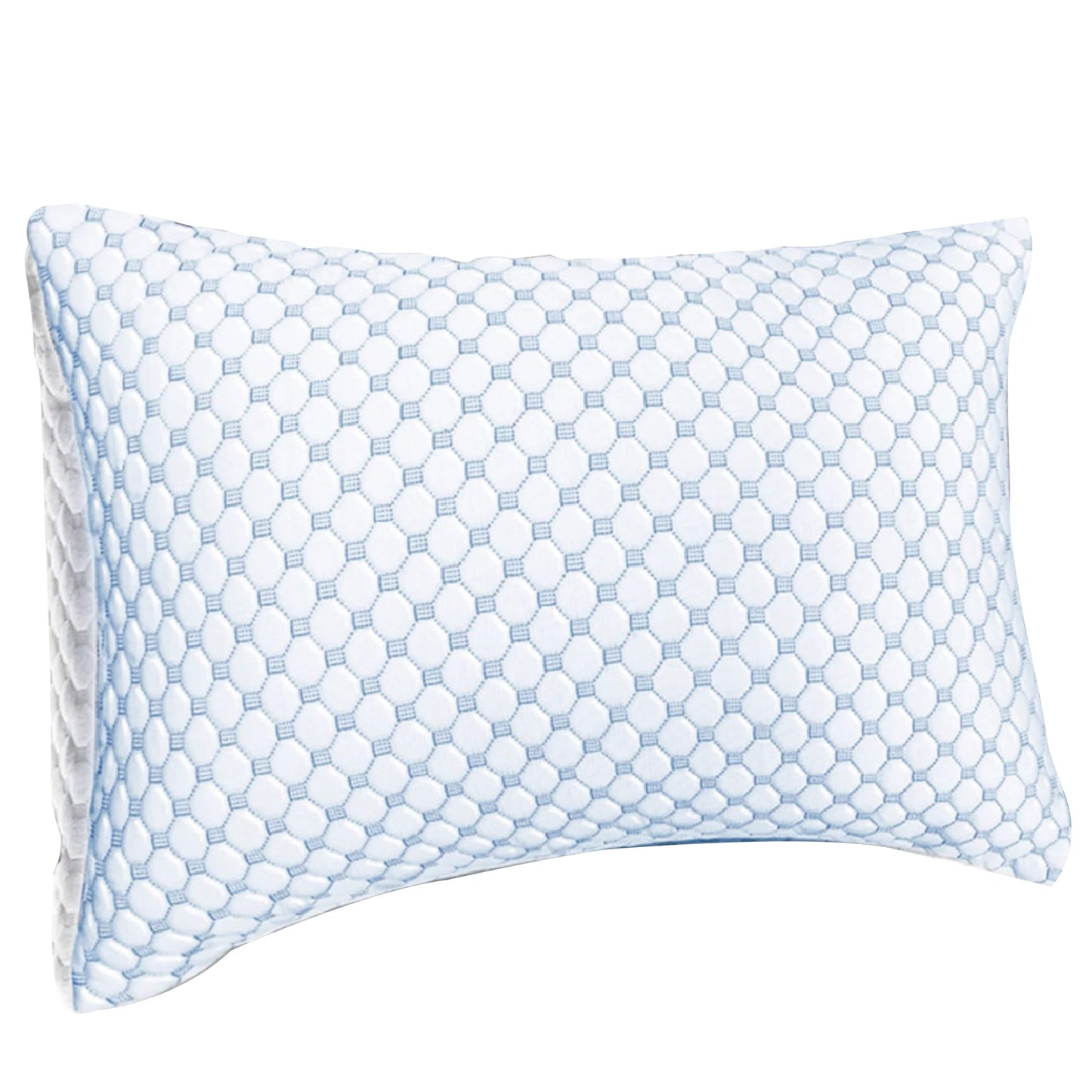 OLIVIA ROCCO Ice Cool Hypoallergenic Cooling Memory Foam Pillow for Cold Night Comfort and Breathable All Night Support Daily