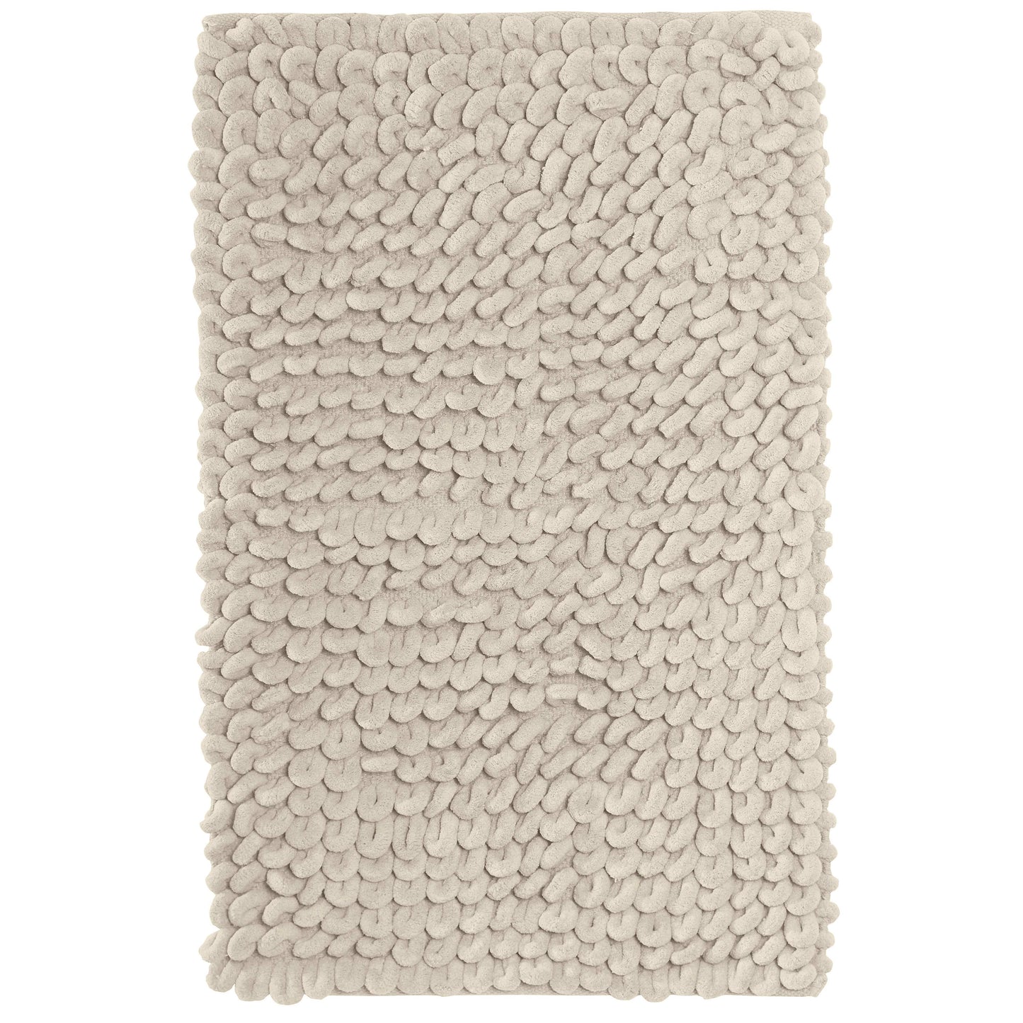 OLIVIA ROCCO Jumbo Loop Bath Mat Non Slip Water Absorbent Rug For Shower And Toilet Large Size Floor Mat Plush Loop Design