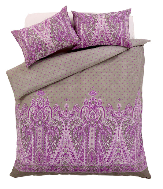 Duvet Set Cotton Rich Paisley Design For Double And King Sizes