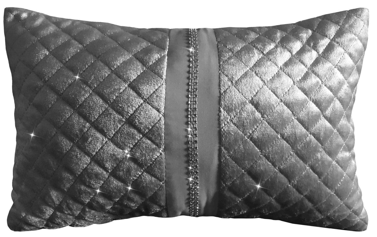 Kylie Duvet Set Charcoal Gold Velvet Bedding With Quilted Trim