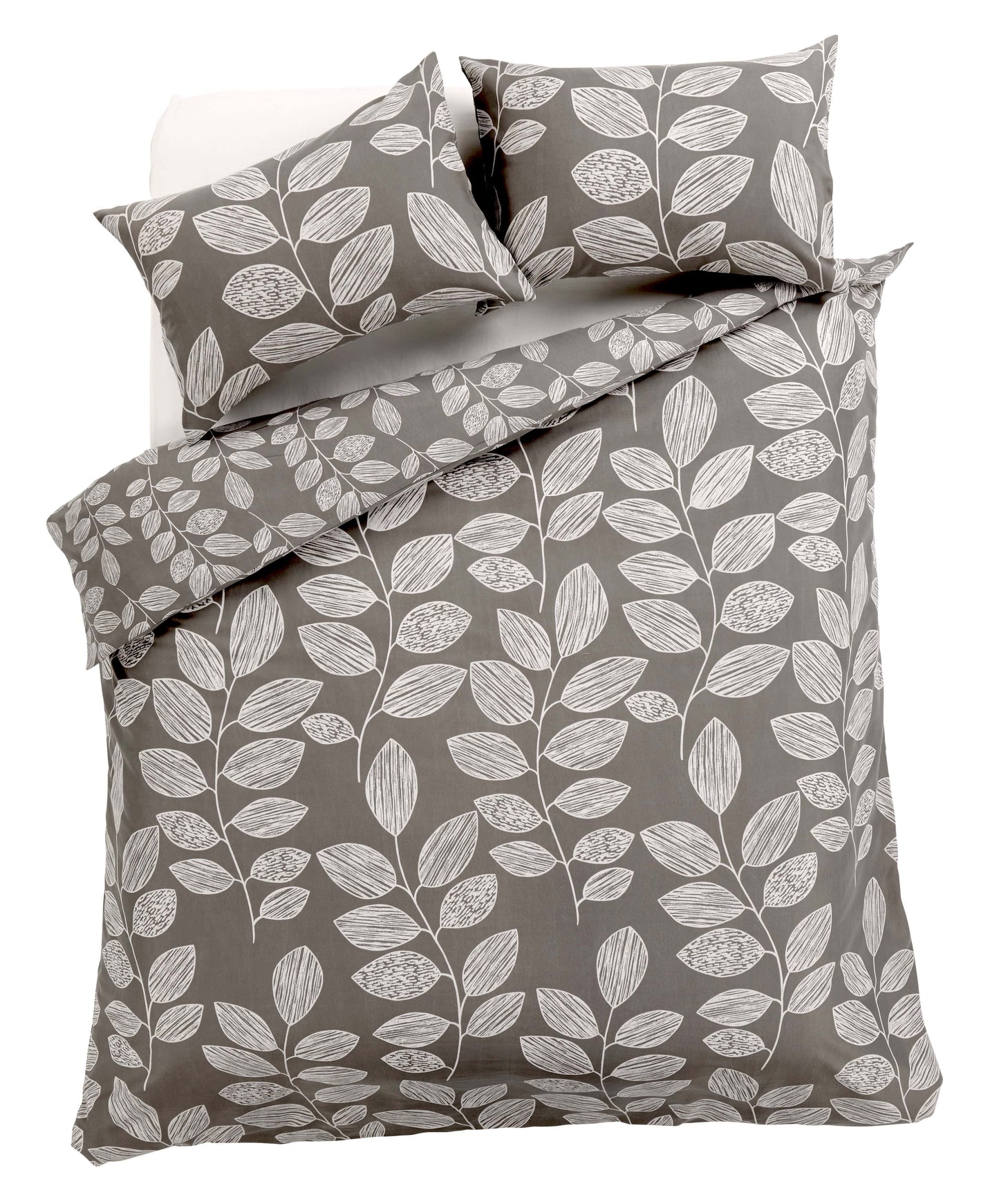 Leaves Design Cotton Rich Duvet Cover Set
