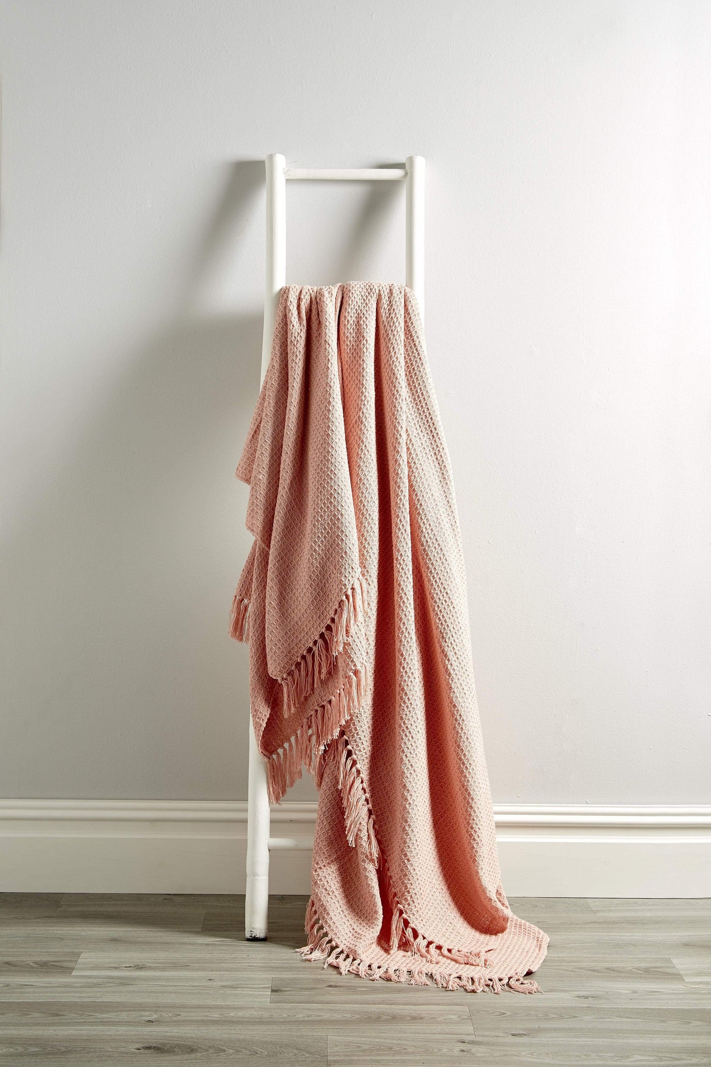 Lisbon Pure Indian Cotton Handwoven Honeycomb Throw Blanket