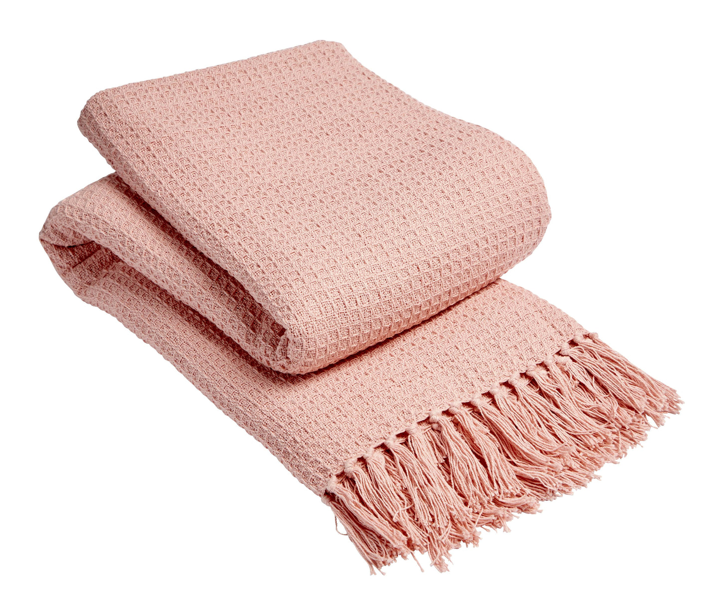 Lisbon Pure Indian Cotton Handwoven Honeycomb Throw Blanket